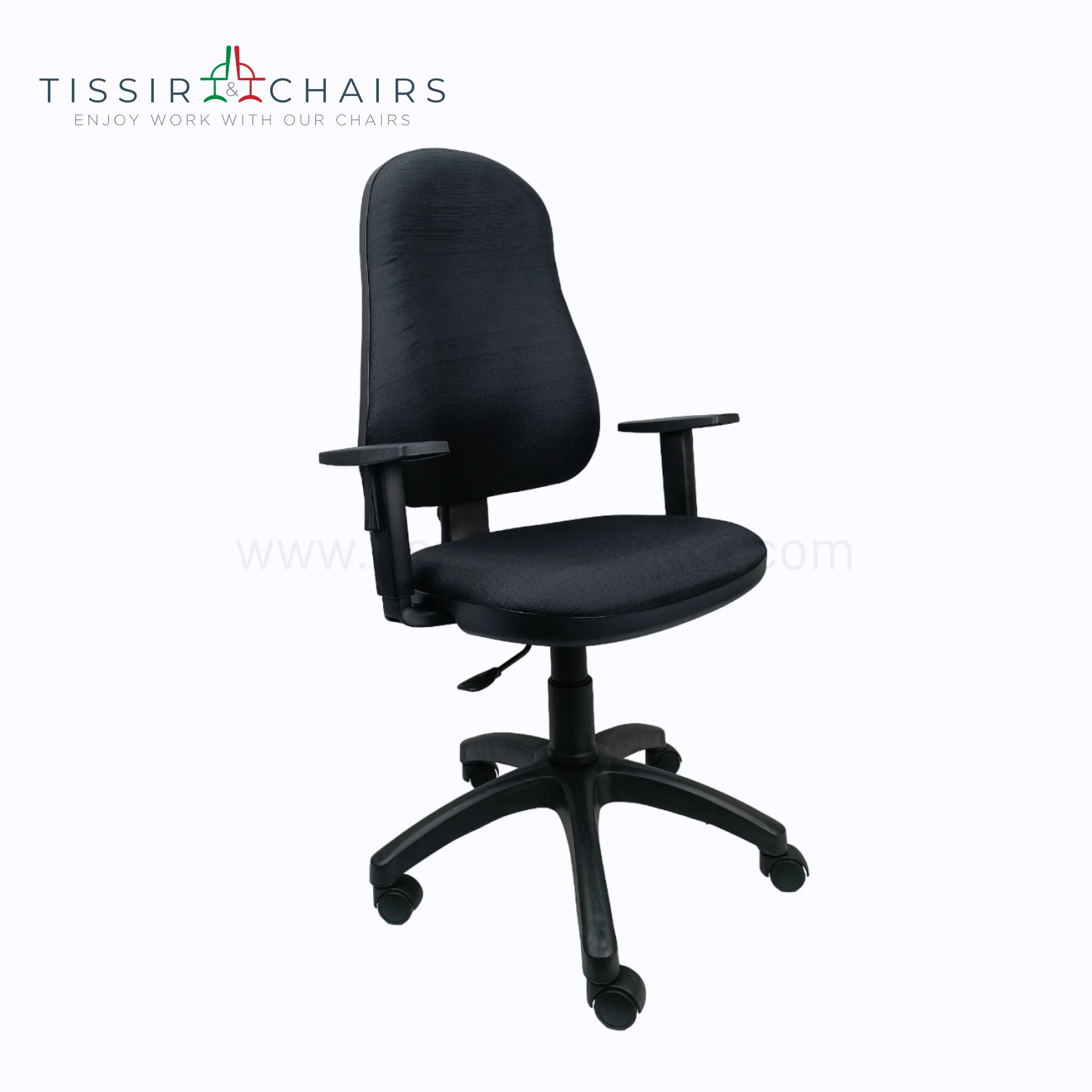 Chaise de bureau Fenix avec Accoudoir Réglable branche en PVC